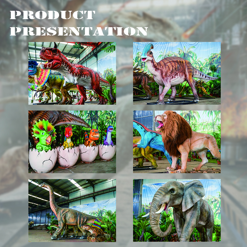 Lion Outdoors Theme Park Animatronic Models Decorations Robotic Walking Animals Dinosaurs Amusement Park World Party 1 Pcs <5