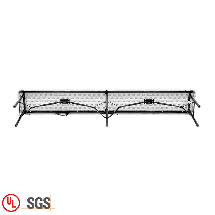 Hot Sale Outdoor Garden Portable Adjustable White Folding Plastic Bench Seat For Event