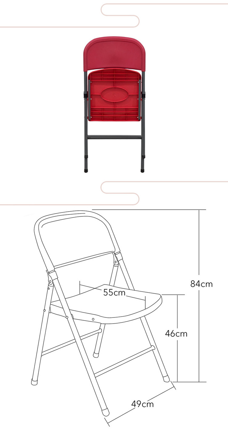 Wholesale Folding Plastic Red Used Wedding Folding Chairs For Sale