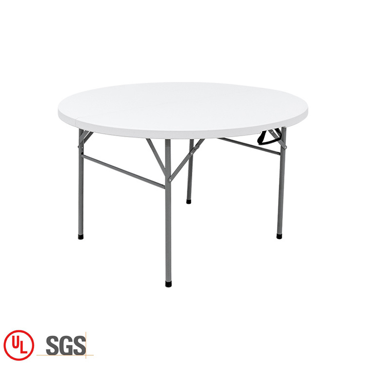 Portable Garden Furniture Set Metal Bistro Patio Folding Table White