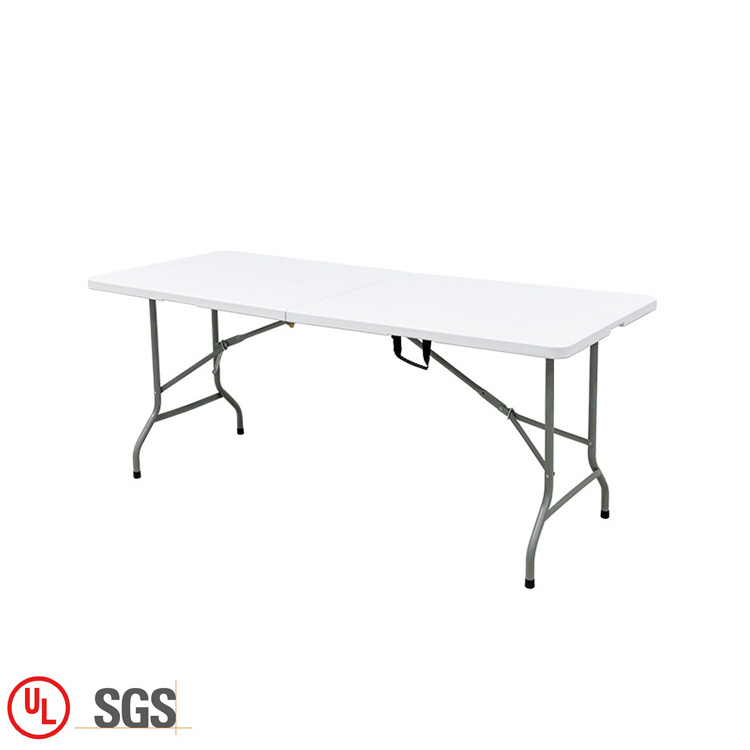 Wholesale Cheap Portable Party 6FT Foldable Tables Hdpe Outdoor Picnic Rectangular Plastic Fold Up Tables