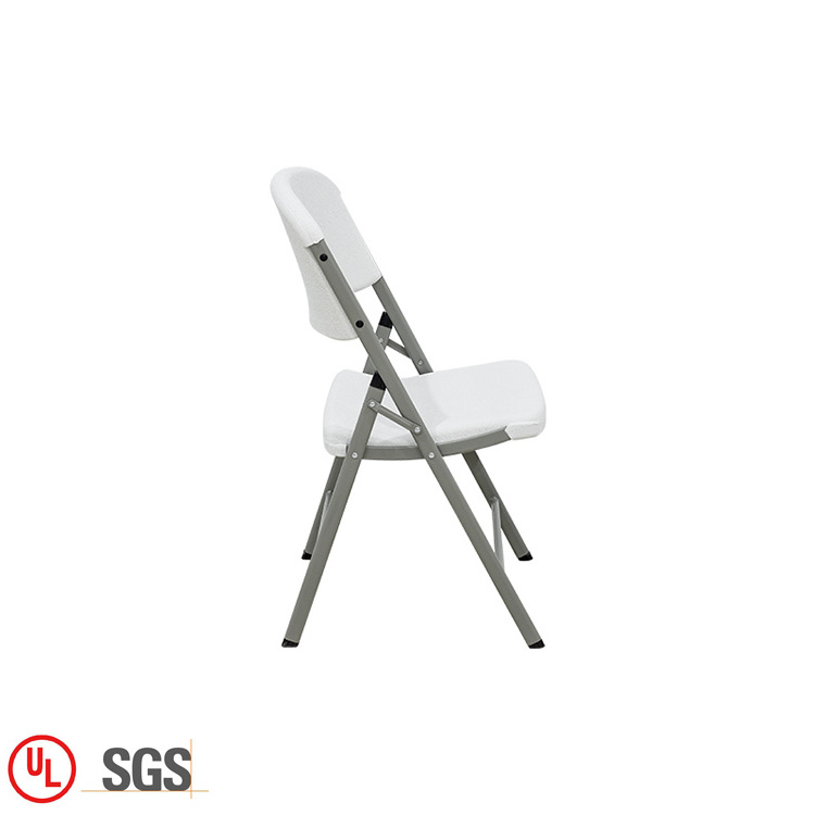 Wholesale outdoor wedding foldable plastic chairs party garden portable white plastic folding chairs for events