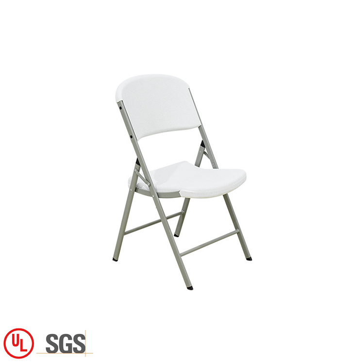 Wholesale outdoor wedding foldable plastic chairs party garden portable white plastic folding chairs for events