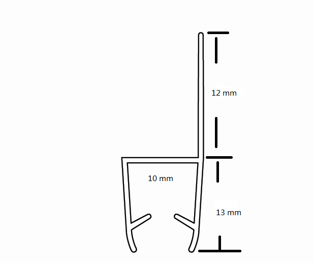 Custom Shower Door Threshold Half Round Pvc Waterproof Seal Strip Glass Shower Door Seal