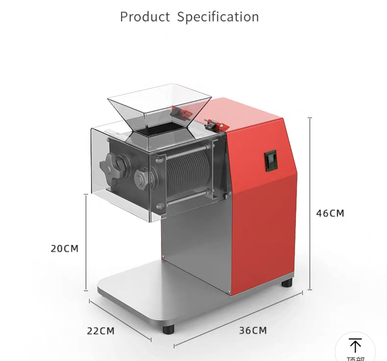 Manual meat slicer Portable meat processing tools fresh Meat Slicer DQ-90