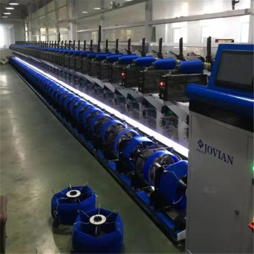 digital control winder cone air covering winding machine for spandex yarn,cone to cone winding machine