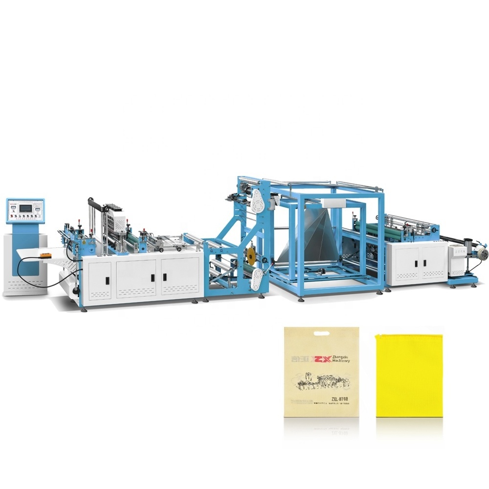 ZXL-B700 High Efficiency Automatic Non Woven Bag Making Machine D-Cut Bag Production Machine