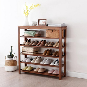 3-Tier Shoe Rack Bamboo Wood Shoes Shelf Storage Organizer for Closet Hallway Entryway