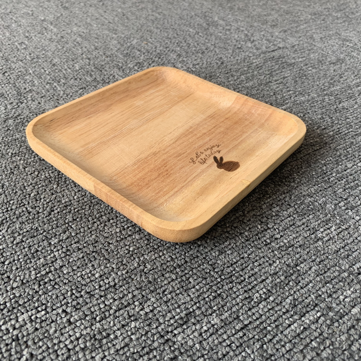 High quality biodegradable natural wood small trays various cute shapes of wooden dinner trays small trays