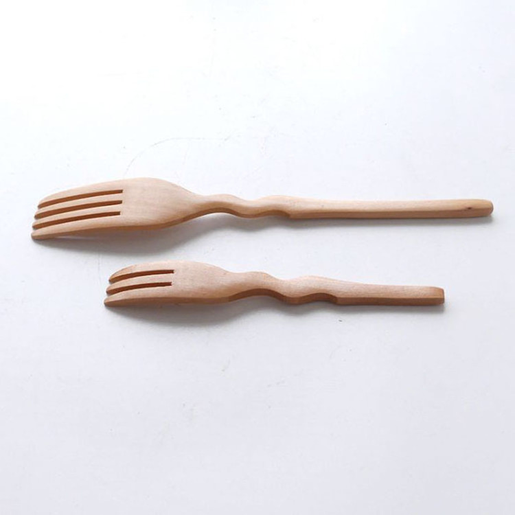 Custom Made Biodegradable Edible Cheese Fondue wooden Forks Tableware For korean