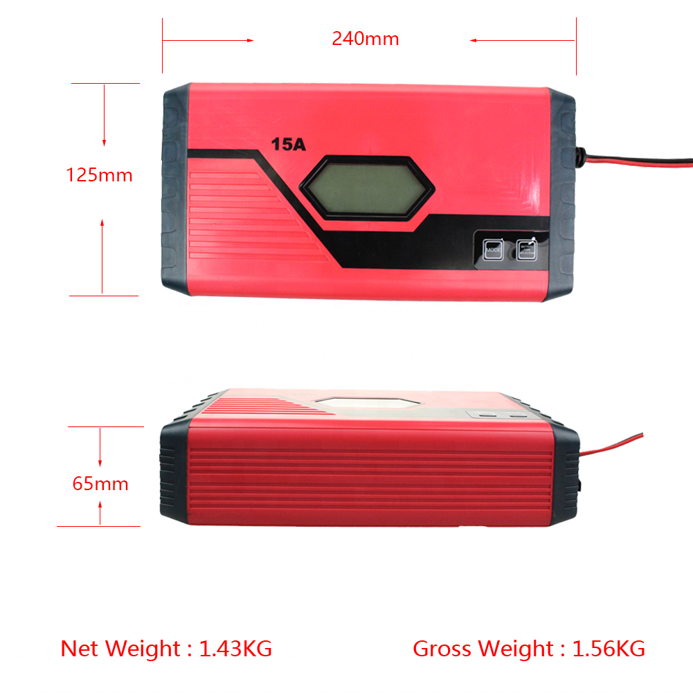 AC to DC 12 Voltage  15 Amp fast Car battery charger 12 voltage 7.5 Amp battery charger and Cigarette 12V / 6 Amp