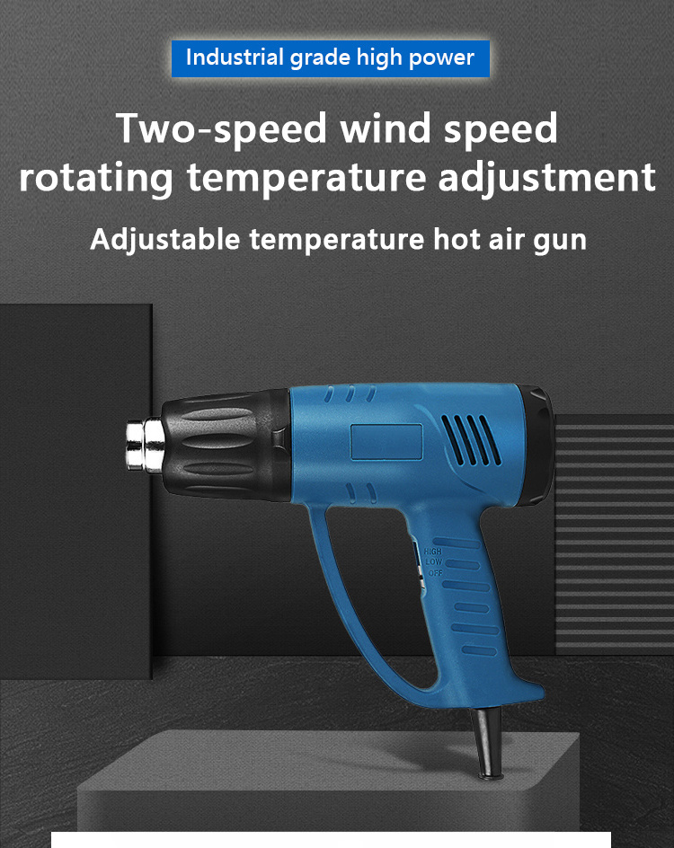 2000W Fast Heating Hot Air Gun Industrial hair dryer Adjustable Temperature hot gun soldering Heat gun