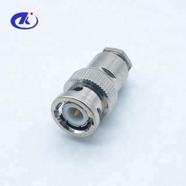 RF Coaxial BNC male crimp connector for RG174/RG316 cable high quality