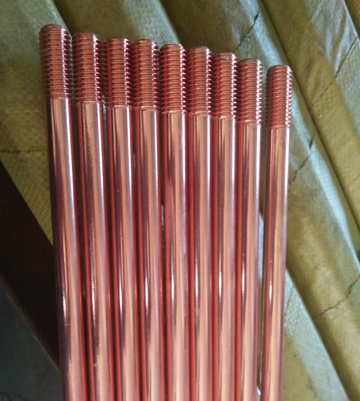 Q235 Ground rod Lightning rods Copper rod Copper bonded steel Copper clad steel, Lightning rod,carbide rods for earthing product