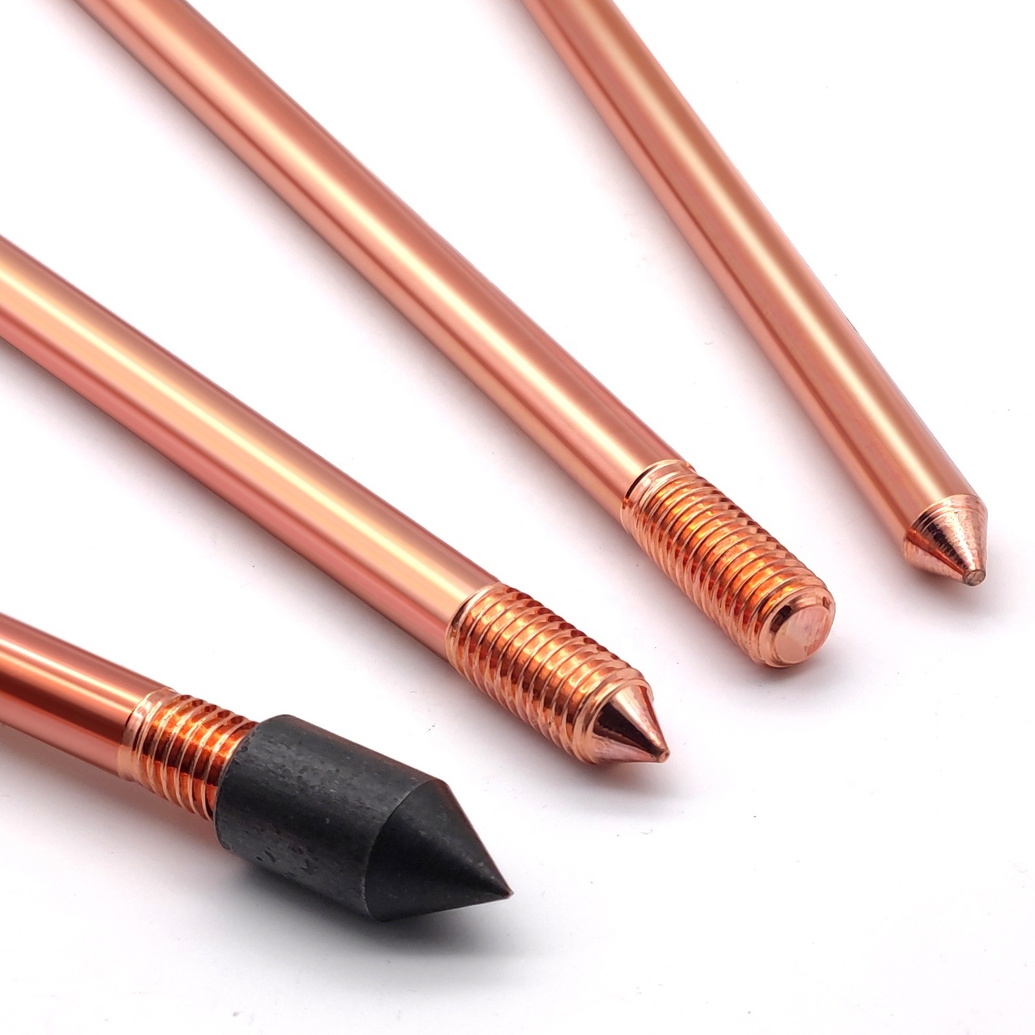 Q235 Ground rod Lightning rods Copper rod Copper bonded steel Copper clad steel, Lightning rod,carbide rods for earthing product