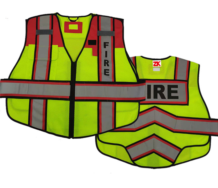 Warning Polyester breathable clothing high visibility Security Safety for construction workers reflective Vest