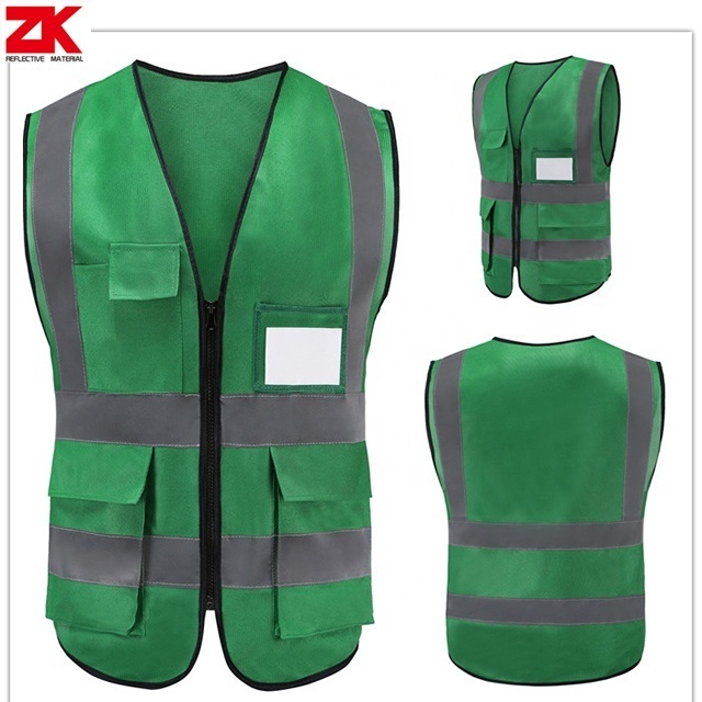 Multiple color options hi vis reflective motorcycle safety vest mens