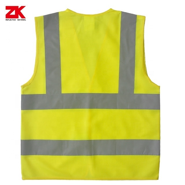 Hot sell polyester industrial clothing high visibility reflective safety vest