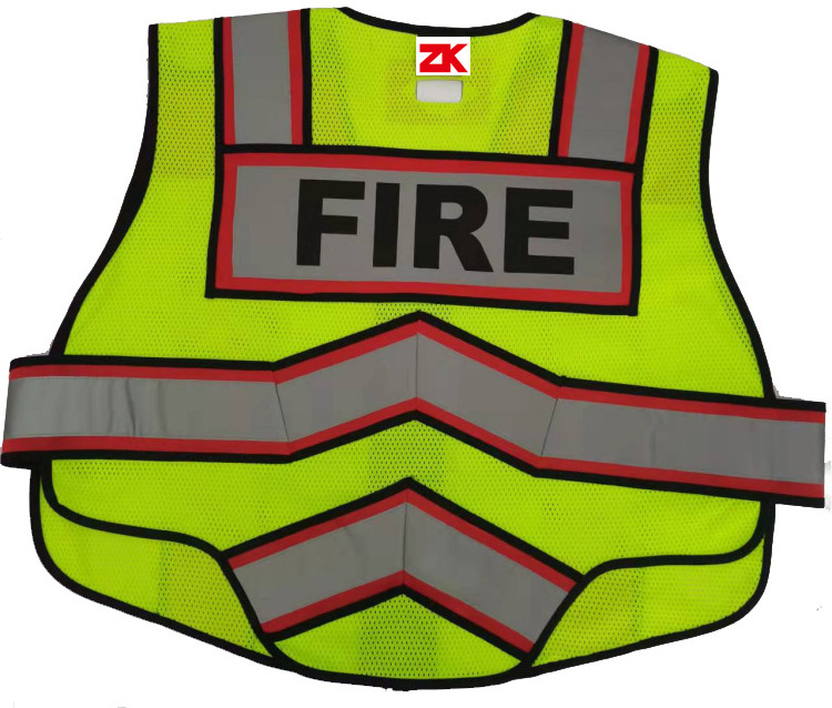 Warning Polyester breathable clothing high visibility Security Safety for construction workers reflective Vest