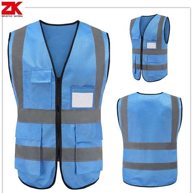 Multiple color options hi vis reflective motorcycle safety vest mens