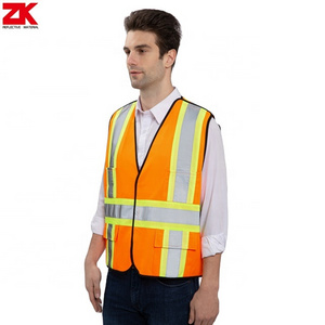 5 point breakaway back X shape style safety reflective vest