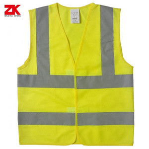 Hot sell polyester industrial clothing high visibility reflective safety vest