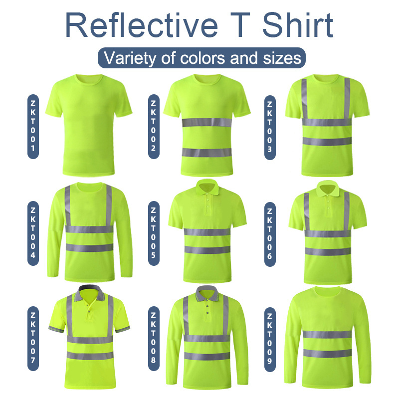 Reflective Safety Polo Shirt Long Sleeve for Men and Women