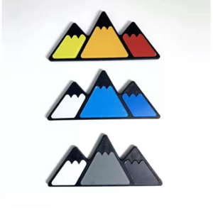 Snow Mountain 3D TRI-COLOR Grille Badge ABS Chrome Car Emblem For Toyota Tacoma 4Runner Tundra