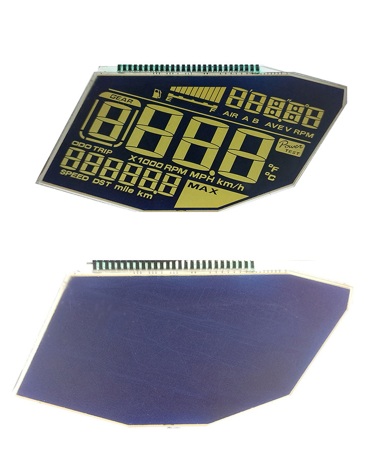 2.47 Inch Mono Transflective Lcd Digital Display 7 Segment Lcd Display With High Brightness