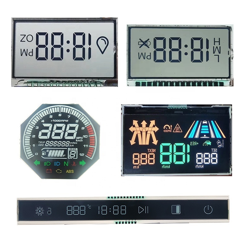 2.54 Inch Outdoor energy saving power supply Lcd Display Reflective Htn Square Segment Code Lcd Display