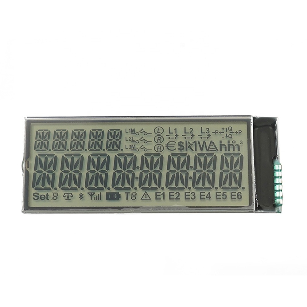 2.54 Inch Outdoor energy saving power supply Lcd Display Reflective Htn Square Segment Code Lcd Display