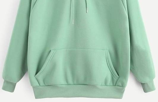 Raglan Sleeve Kangaroo Pocket Hoodie