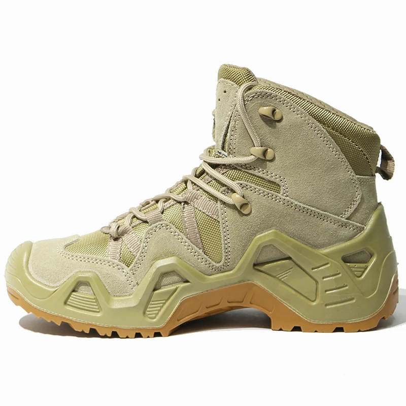 Tactical Boots Desert Jungle Pattern Camouflage Men's shoes  Waterproof Long Collar Outdoor Training Shoes