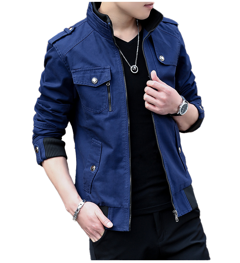 Custom Men's Winter Slim-fit Fleece Denim Jacket With Flap Front Pocket Button Placket Casual Denim Jacket