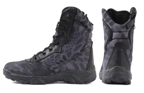 Tactical Boots Desert Jungle Pattern Camouflage Men's shoes  Waterproof Long Collar Outdoor Training Shoes