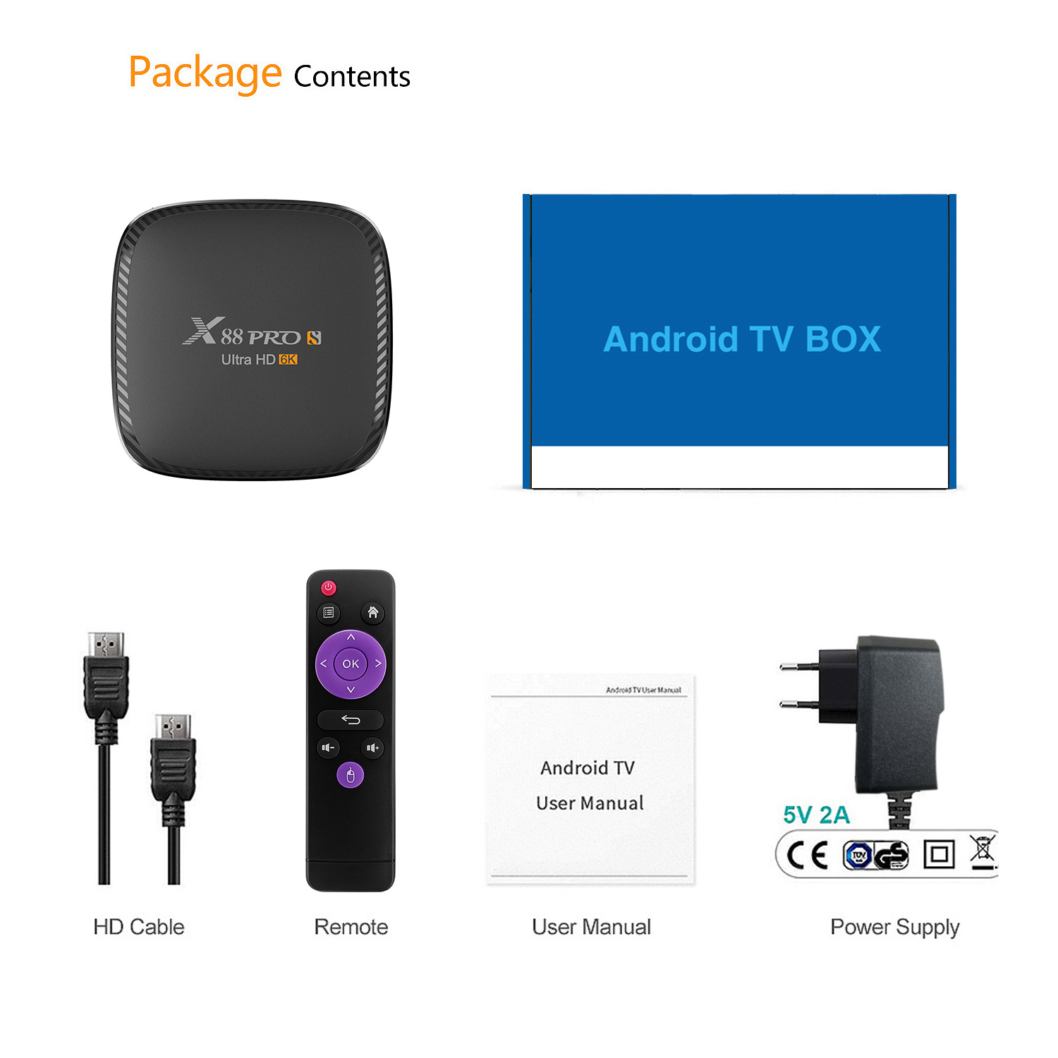 Android TV Boxes X88 Pro H616 4gb 64gb Android TV Box 2.4G/5G WIFI X88 Pro S Android 10 Smart TV Box