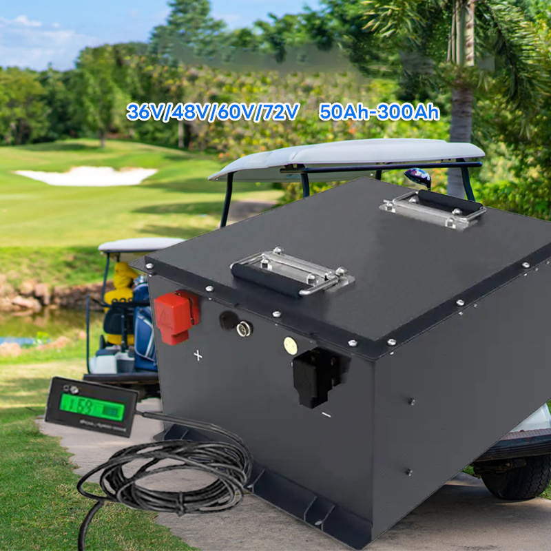 Factory Wholesale 48v72v power battery lifepo4 four-wheel tour car Golf cart lithium iron phosphate battery pack