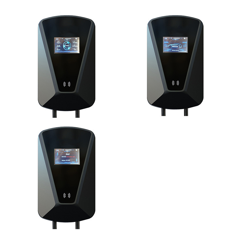 11 KW New energy wall-mounted wall box electric vehicle charging pile intelligent AC power with credit card control