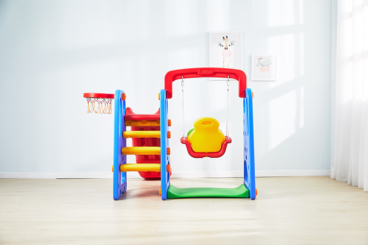 New Hot-selling Products Custom Design Kids Indoor Slide Basketball Kids Swing And Slide