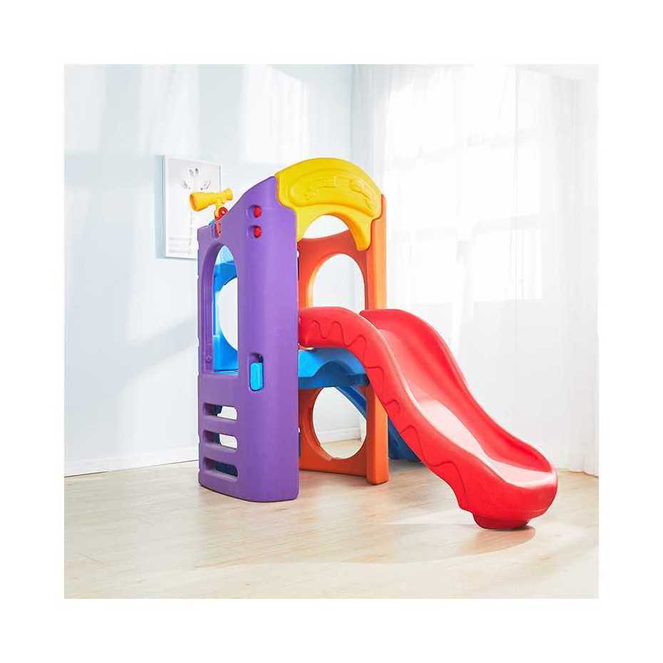 Factory Manufacture Various Colorful Indoor Playground Plastic Slide And Swing