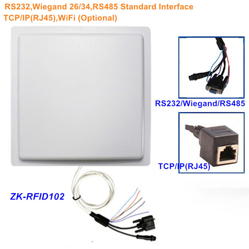 Access Control RFID Card Reader 860-865Mhz >10m Long Range ISO18000 6C UHF Integrated RFID gate Reader