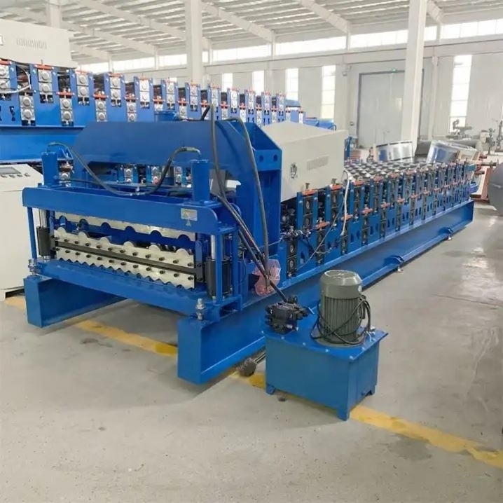 Hydraulic Automatic Cold Roll Forming Machine Double Layers Roofing Panel Roll Making Machine