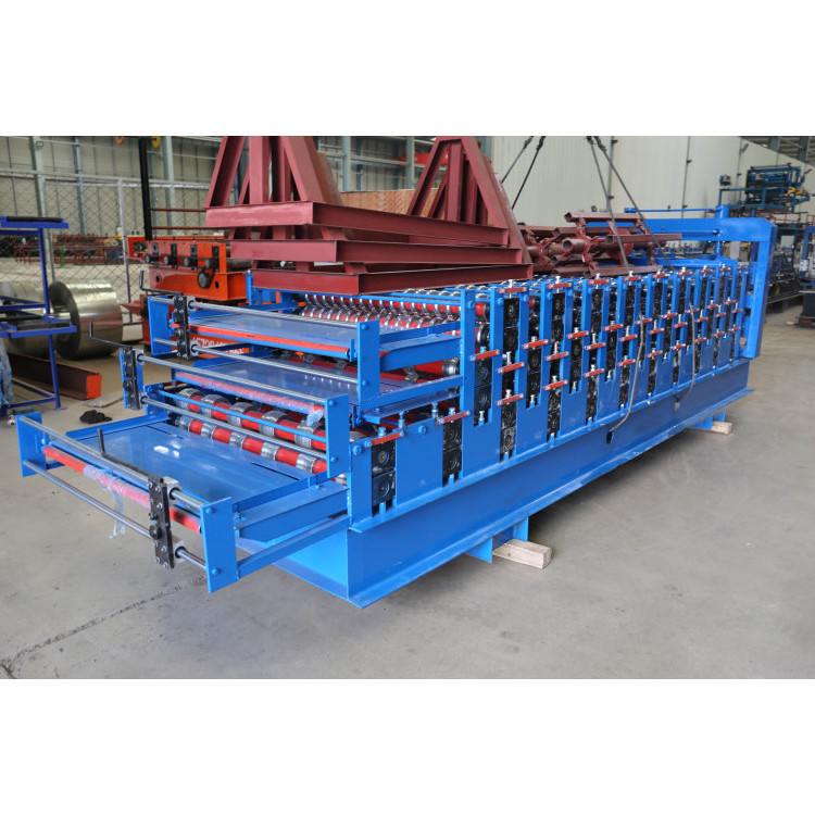 Three Layer Roll Forming Machine Trapezoidal Roof Tile Making Machine Corrugated Roll Forming Machinery