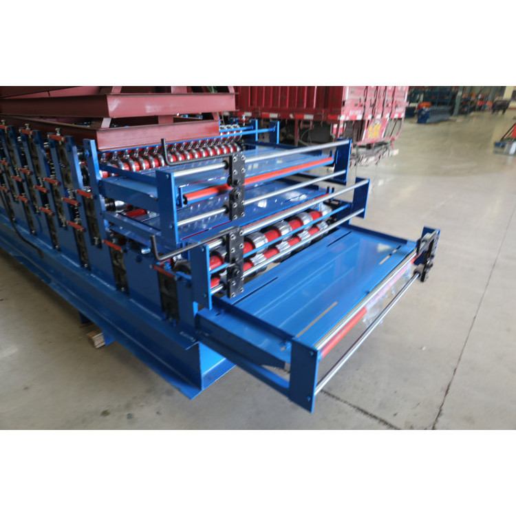 Three Layer Roll Forming Machine Trapezoidal Roof Tile Making Machine Corrugated Roll Forming Machinery