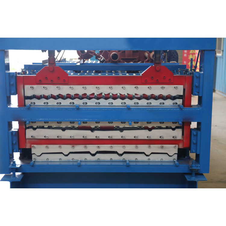 Three Layer Roll Forming Machine Trapezoidal Roof Tile Making Machine Corrugated Roll Forming Machinery