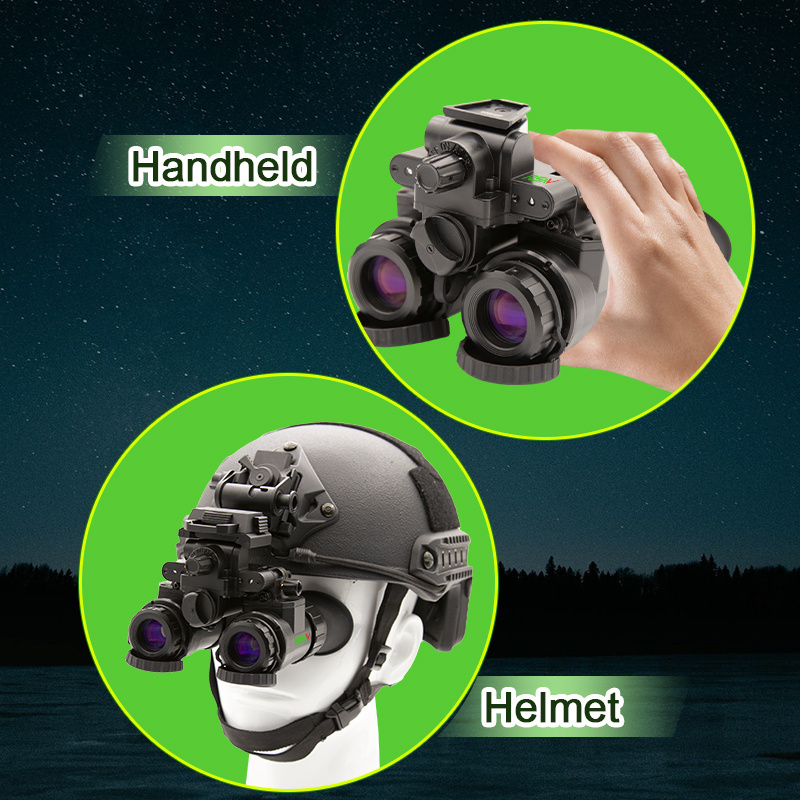 OEM/ODM Gen 2+ Gen3 Hunting Optical PVS 31 Helmet Mounted Dual Channel Night Vision Binoculars