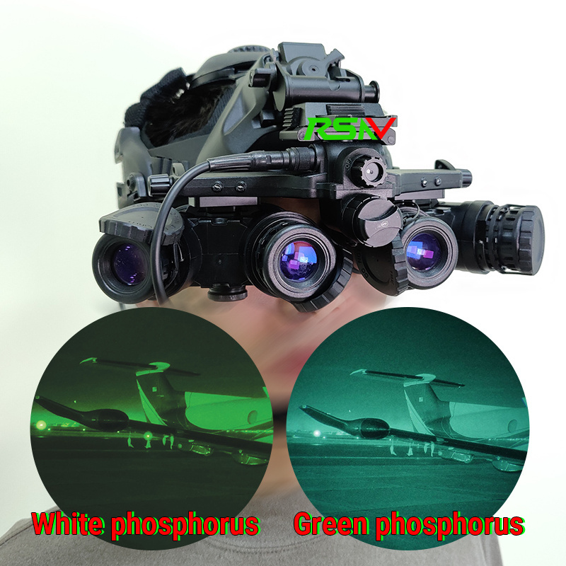 High SNR Panoramic FOV120 Degrees White/Green Phosphor Euro Gen3 FOM1800 Night Vision Quad Telescope