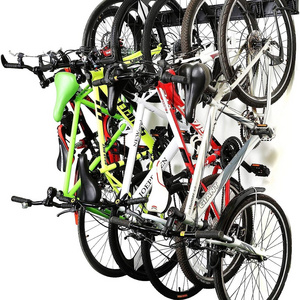 Stainless Steel Bike Storage Rack 6 Bike Storage Hanger Wall Mount for Home & Garage Holds Up to 300lbs