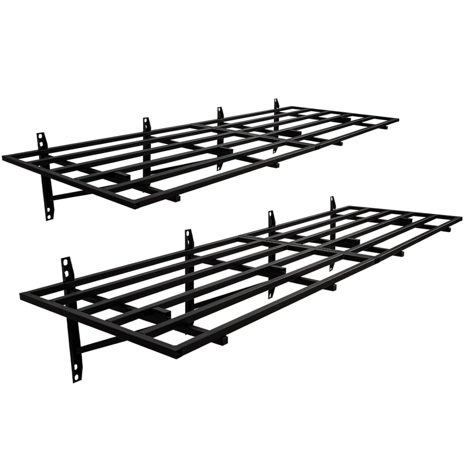 Heavy Floating Shelving 800 LBS Shelving Wall Rack Metal Shelves for Storage for Garages Sheds Workshops