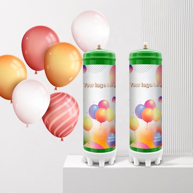 Manufacturer 3.3L Disposable Helium Gas Cylinder 99.9% Purity  3.3L Balloon Helium Gas Tanks Hellium Bottle